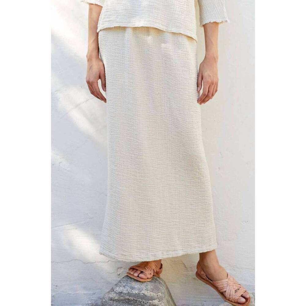 NEW BLACK CRANE long skirt in cloud